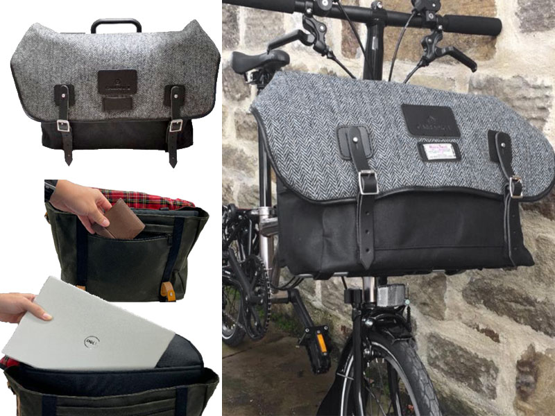 CYCLETECH-IKD : Carradice Stockport for BROMPTON Harris Tweed Edition