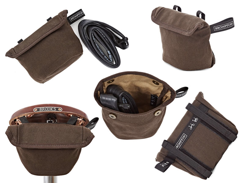 CYCLETECH-IKD : BROMPTON Saddle Pouch Waxed Canvas