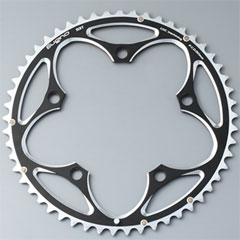 uSUGINO PE-130S Outer Chainring 56T Blackv̊gʐ^