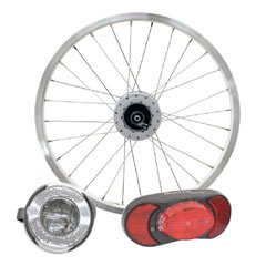 uBROMPTON Shimano Hub Dynamo Set inc. F. Wheelv̊gʐ^