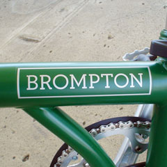 BROMPTON Decal 2016 Silver