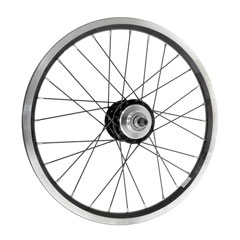 uBROMPTON 3-Spd Rear Wheel BWR Double Wall Rim Blackv̊gʐ^