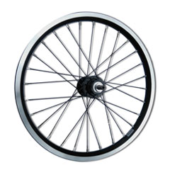 uBROMPTON 2-Spd Rear Wheel Double Wall Rim Blackv̊gʐ^