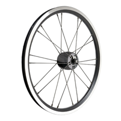 Schmidts SON XS for BROMPTON Dynamo Front Hub Semi Radial Wheel Black