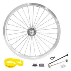 BROMPTON Front Wheel Hubdynamo SV8 Silver