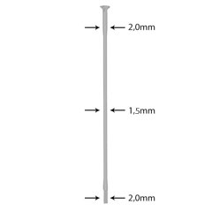 SAPIM LASER Straight Double Butted Spoke Set Silver