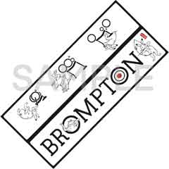 IKD&nbsp;Original&nbsp;BROMPTON&nbsp;Decal&nbsp;Beasts&nbsp;and&nbsp;Birds&nbsp;Black