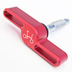 BROMPTON&nbsp;Aluminium&nbsp;Hinge&nbsp;Clamp&nbsp;Red