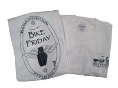 uBike Friday T-shirts Headbadge Whitev̊gʐ^