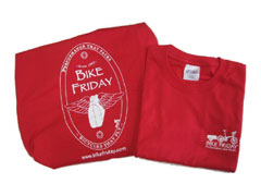 「Bike Friday T-shirts Headbadge Red」の拡大写真を見る
